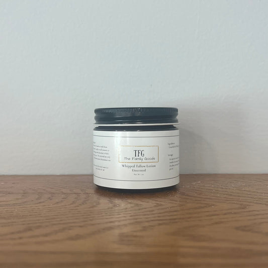 Unscented Whipped Tallow Lotion 1 oz