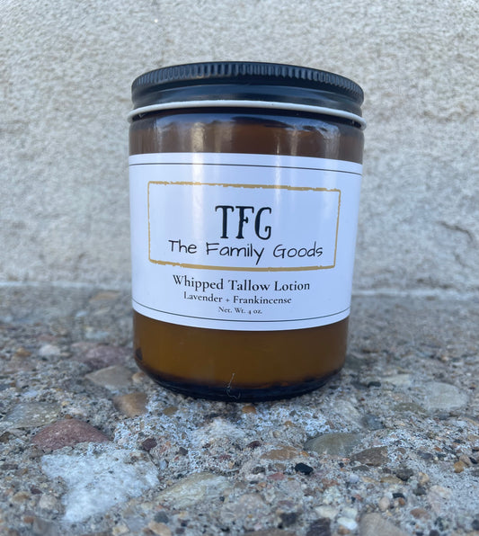Lavender + Frankincense Whipped Tallow Lotion